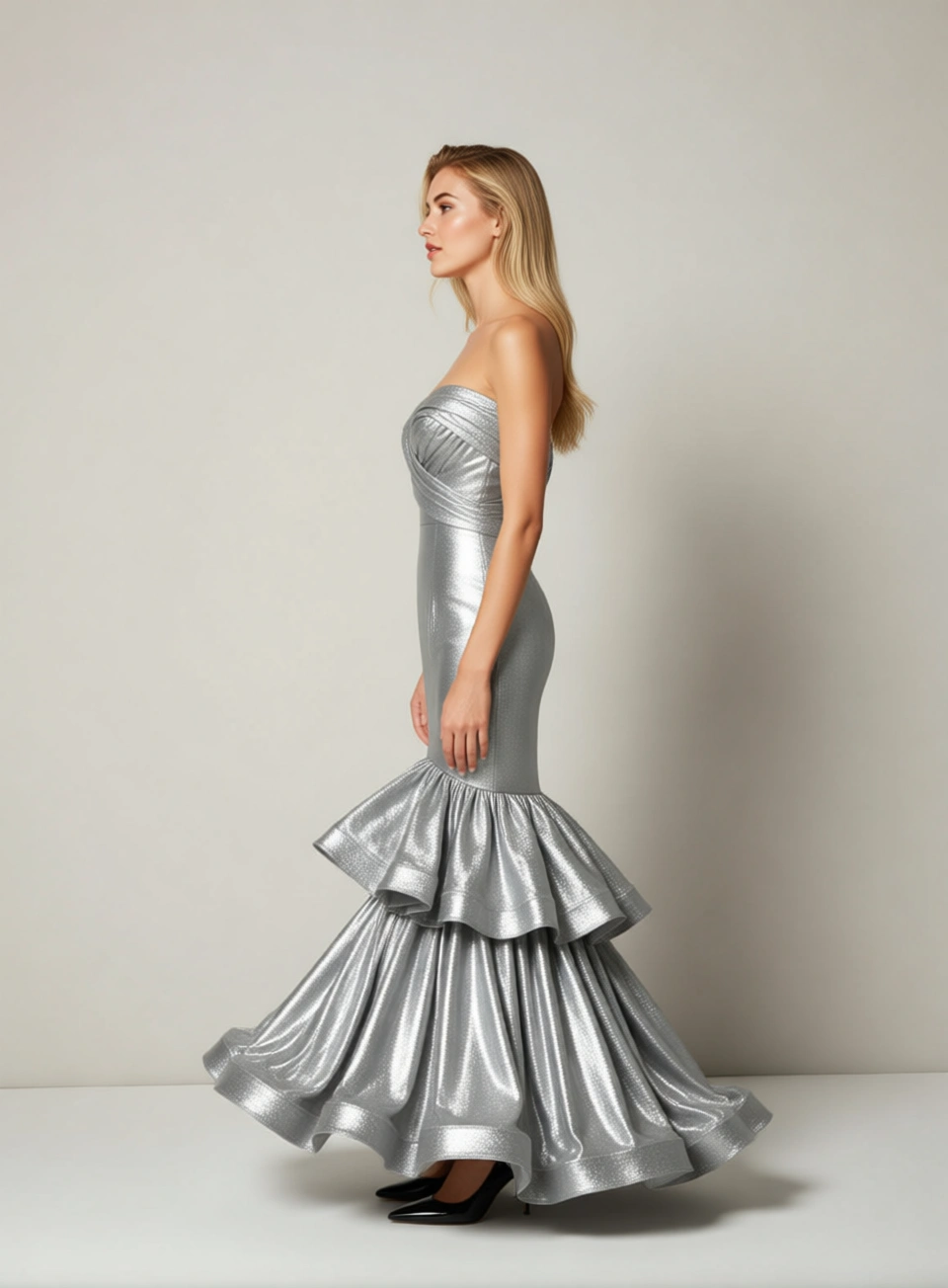 AI model full left pose